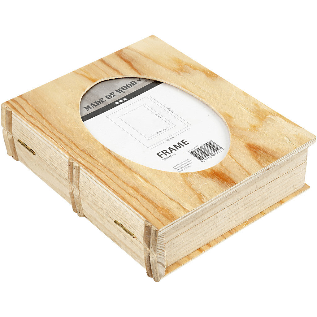 Scatola libro, misura 21,7x18 cm, misura buco 16x10,8 cm, spess. 5,6 cm, 1 pz [HOB-56757]