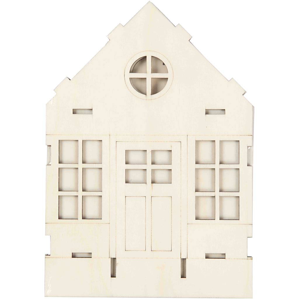 Casa da costruire, H: 24 cm, P: 6(12,5) cm, L: 19 cm, 1 pz [HOB-56879]