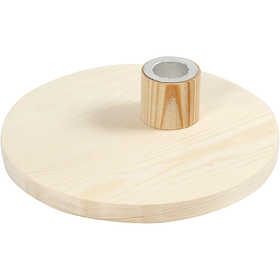 Supporto portacandele, H: 4 cm, diam 16 cm, 1 pz [HOB-56916]