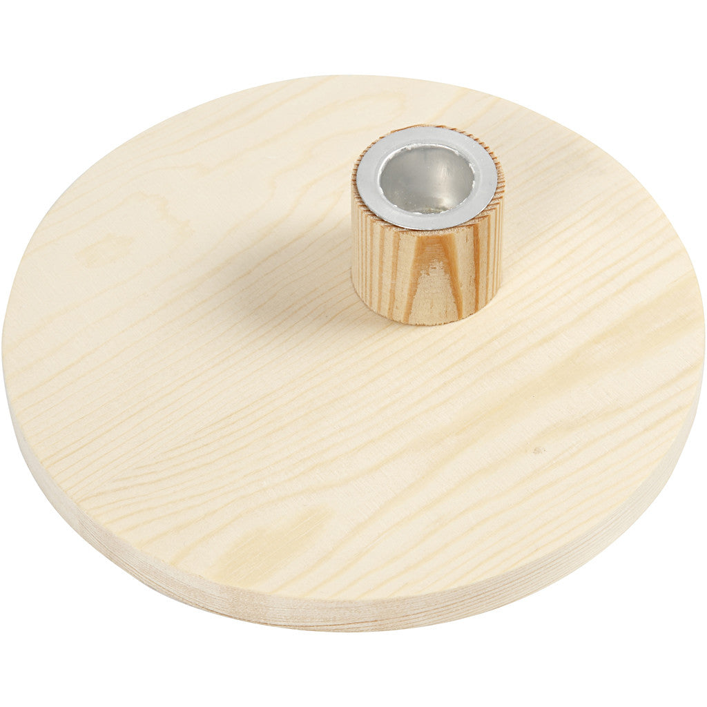 Supporto portacandele, H: 4 cm, diam 16 cm, 1 pz [HOB-56916]