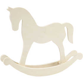 Cavallo a dondolo, H: 24 cm, P: 5 cm, L: 30 cm, 1 pz [HOB-56917]