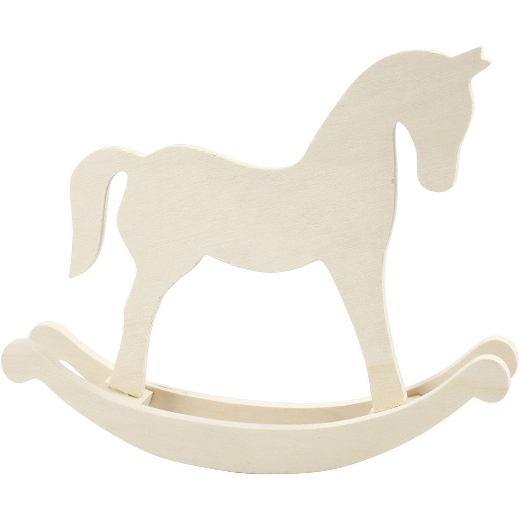 Cavallo a dondolo, H: 24 cm, P: 5 cm, L: 30 cm, 1 pz [HOB-56917]
