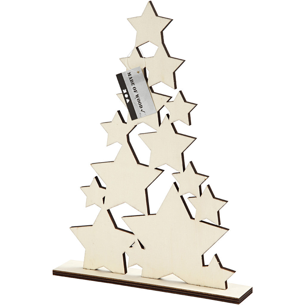 Albero di Natale, H: 29,8 cm, P: 4 cm, L: 21,5 cm, 1 pz [HOB-56923]