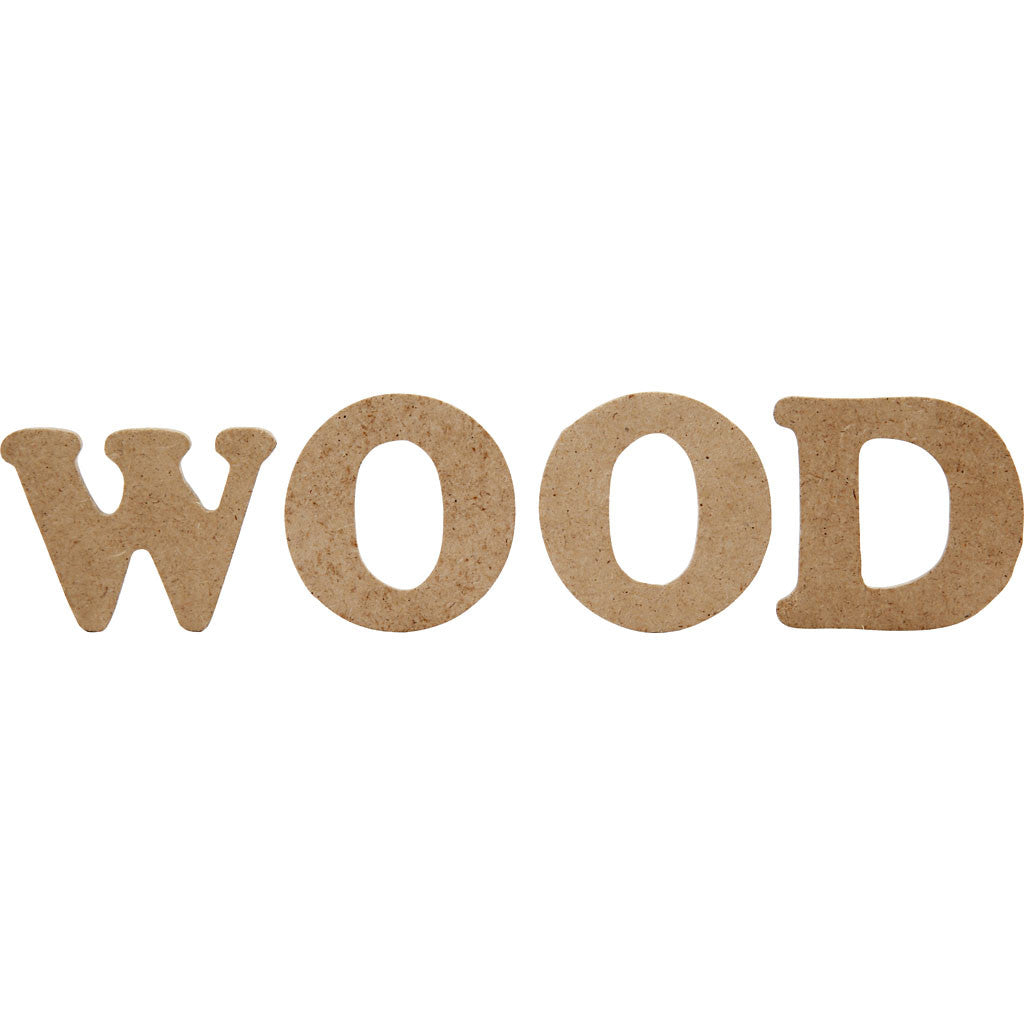 Lettere e numeri, H: 4 cm, spess. 2,5 mm, 288 pz/ 1 conf. [HOB-57408]