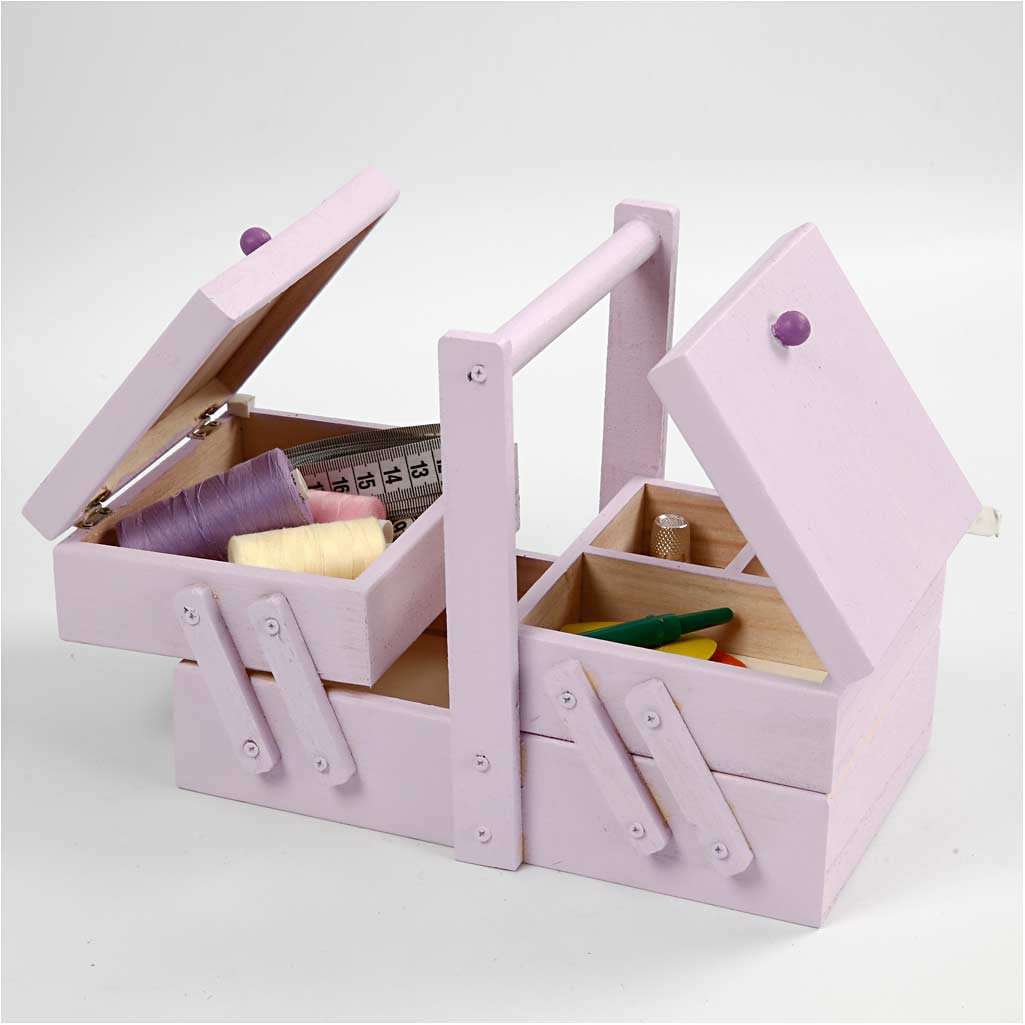 Scatola per cucito, misura 24x16,3x19 cm, 1 pz [HOB-57770]