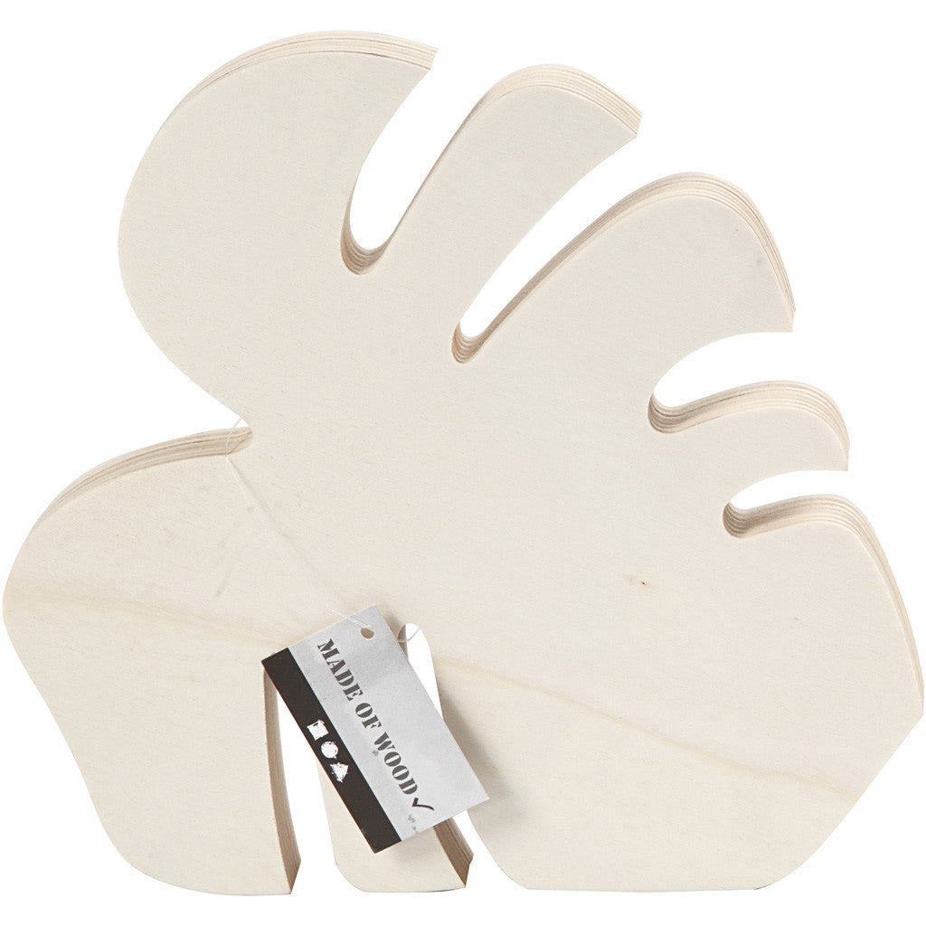 Foglia di Monstera, H: 19 cm, L: 20 cm, 1 pz [HOB-57908]