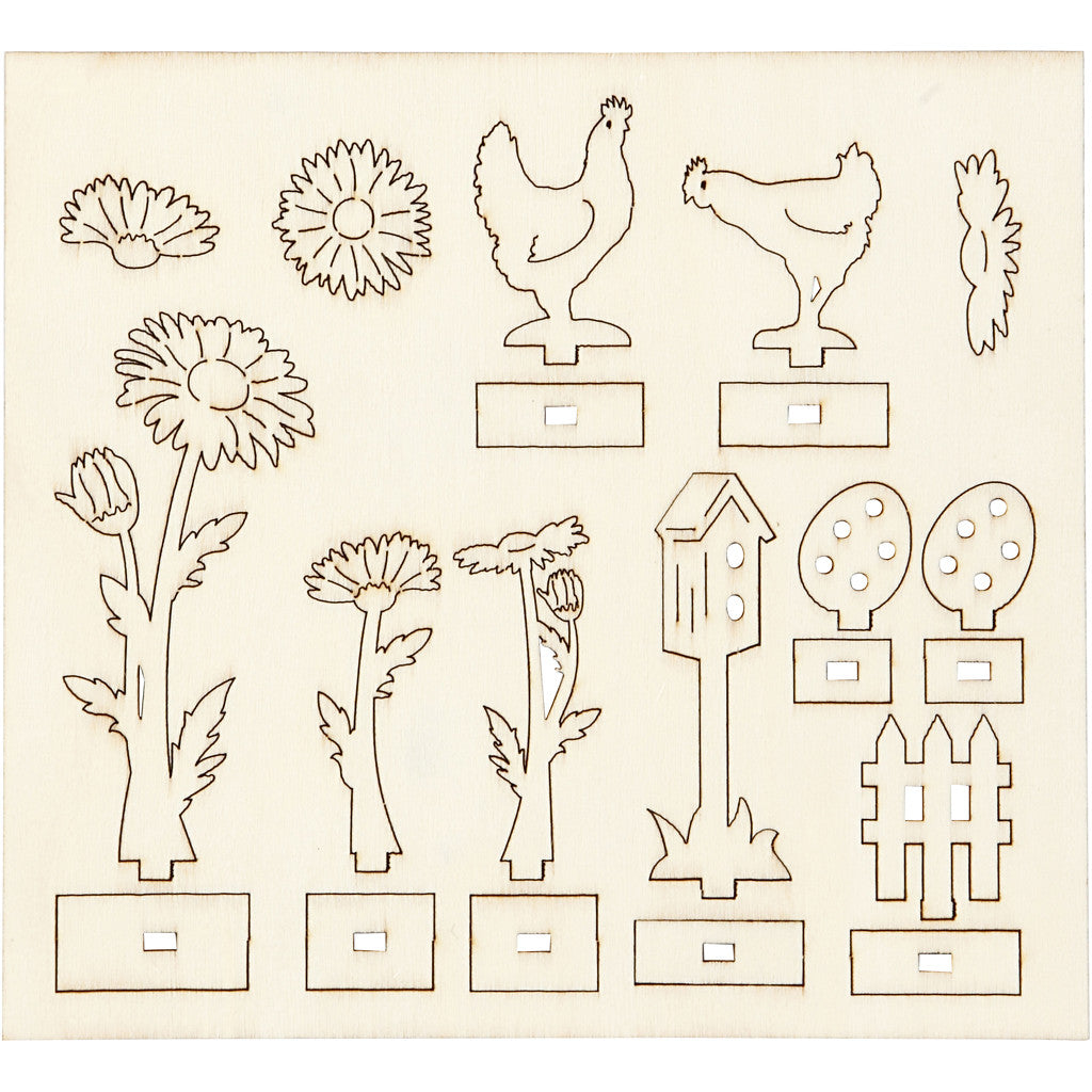 Sagome autoassemblanti, L: 15,5 cm, L: 17 cm, spess. 3 mm, 1 conf. [HOB-57941]