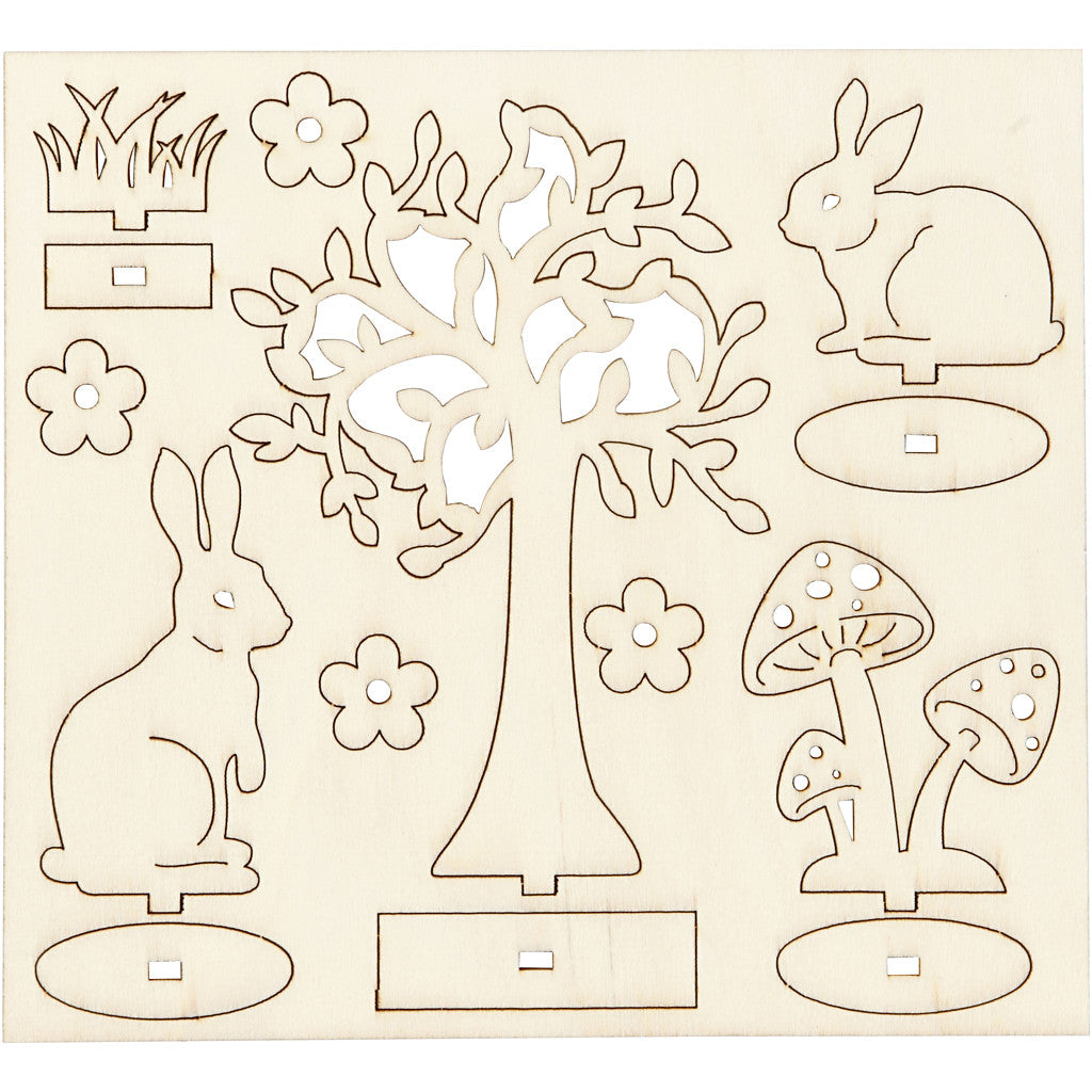 Sagome autoassemblanti, L: 15,5 cm, L: 17 cm, spess. 3 mm, 1 conf. [HOB-57942]