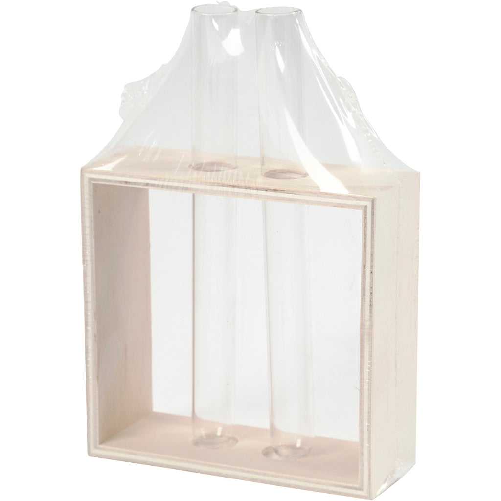 Supporto provetta, H: 10+15 cm, P: 4 cm, L: 10,5 cm, 1 pz [HOB-57962]