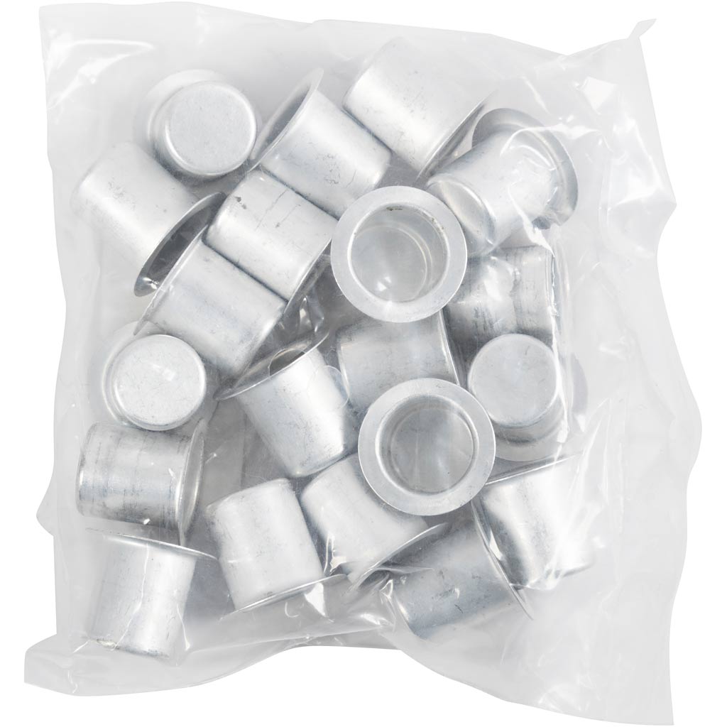 Portacandela, H: 15 mm, diam 12 mm, 20 pz/ 1 conf. [HOB-58017]