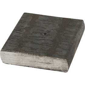 Sostegno di metallo, misura 4x4x1 cm, misura buco 2 mm, 1 pz [HOB-58030]