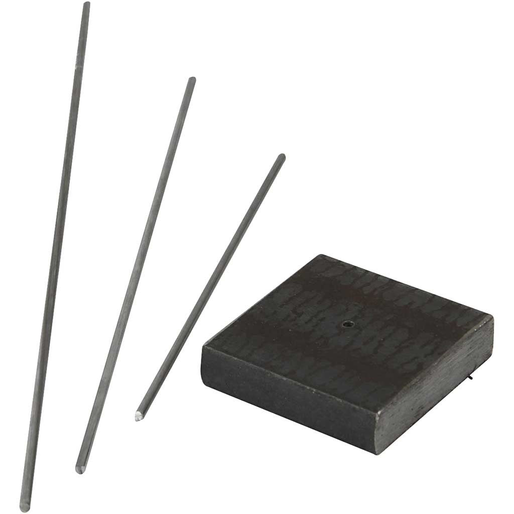 Sostegno di metallo, misura 4x4x1 cm, misura buco 2 mm, 1 pz [HOB-58030]