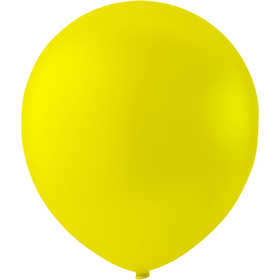 Palloncini, rotondi, diam 23 cm, giallo, 10 pz/ 1 conf. [HOB-59170]