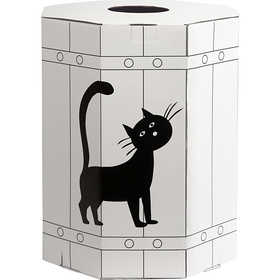 Barile di Carnevale, H: 39 cm, nero, 1 pz [HOB-59211]