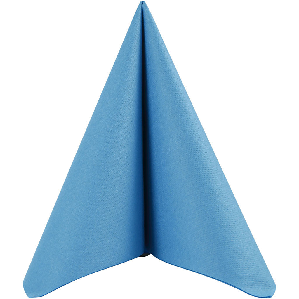 Tovaglioli, misura 40x40 cm, 60 g, turchese, 20 pz/ 1 conf. [HOB-598008]