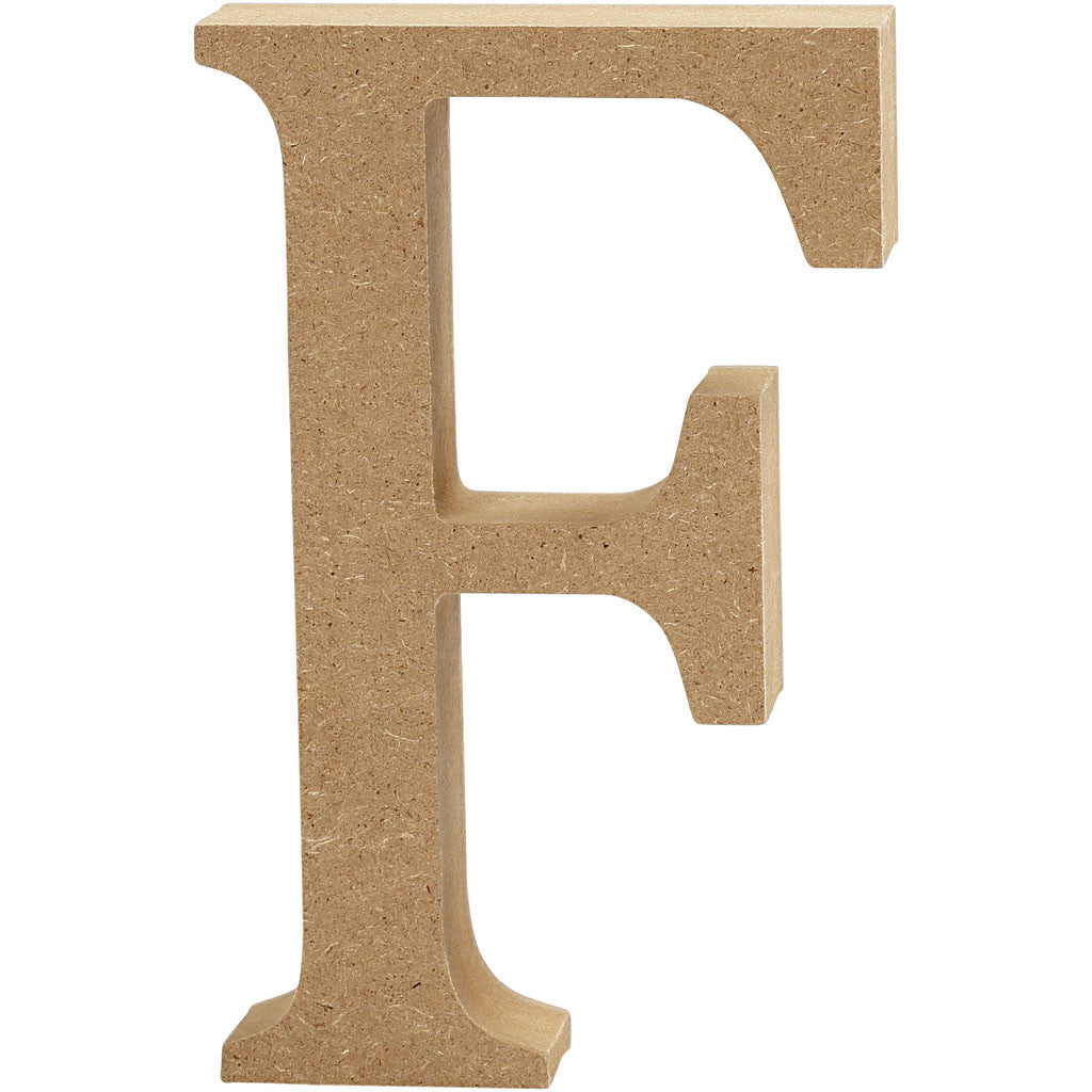 Letter, F, H: 13 cm, thickness 2 cm