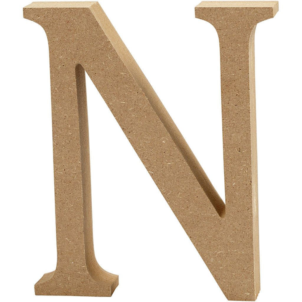 Letter, N, H: 13 cm, thickness 2 cm