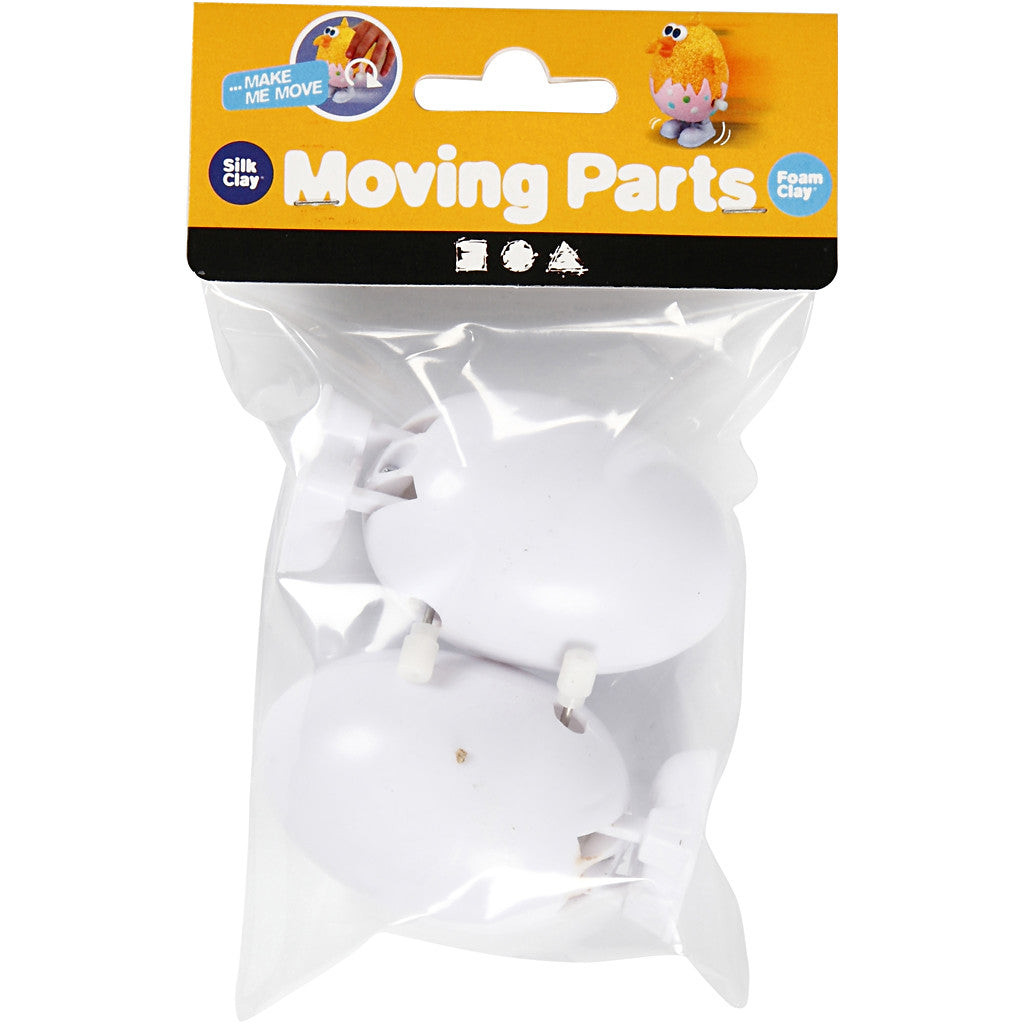 Figura meccanica, H: 7 cm, bianco, 2 pz/ 1 conf. [HOB-608160]