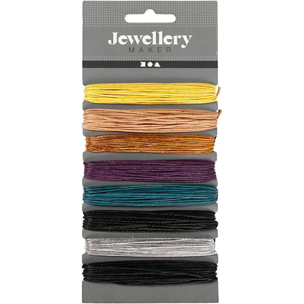 Laccio di cotone, spess. 1 mm, colori asst., 8x5 m/ 1 conf. [HOB-609980]