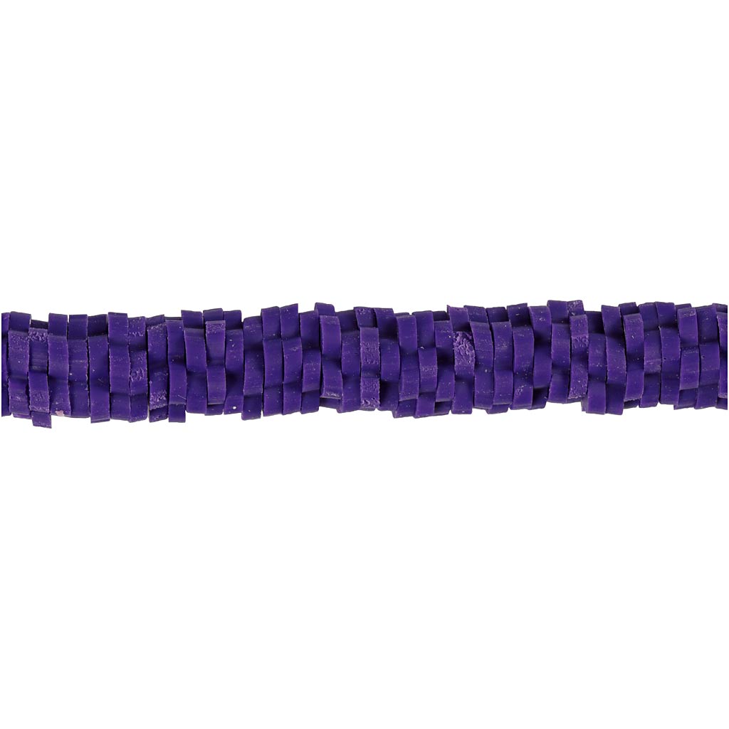 Clay Beads, dia. 5-6 mm, hole size 2 mm, purple, 145 pc