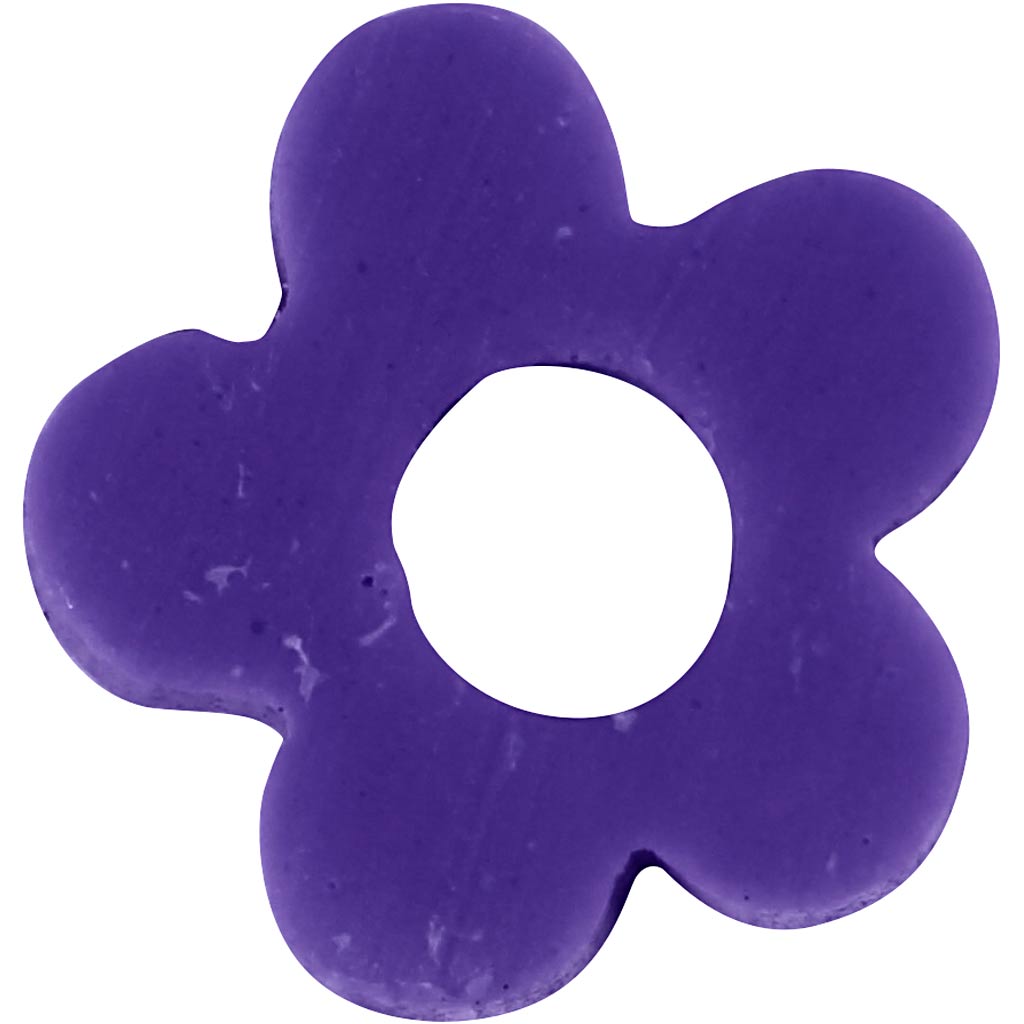 Perle in Argilla, diam 5-6 mm, misura buco 2 mm, viola, 145 pz/ 1 conf. [HOB-61009]