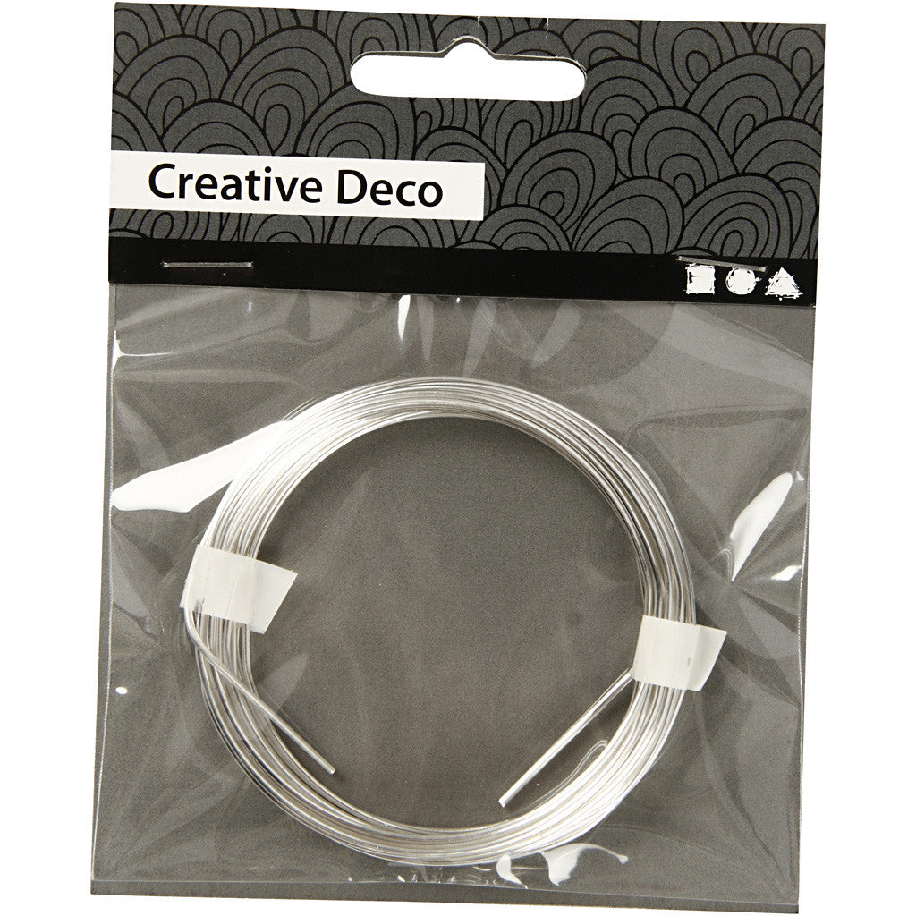 Filo argentato, spess. 1,2 mm, placcato argento, 3 m/ 1 rot. [HOB-61012]