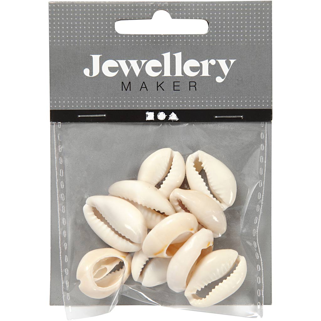 Conchiglie, L: 20 mm, natural, 12 pz/ 1 conf. [HOB-61016]