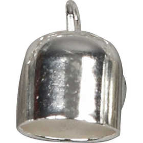 Chiusure bracciale, diam 8 mm, placcato argento, 50 pz/ 1 conf. [HOB-613061]