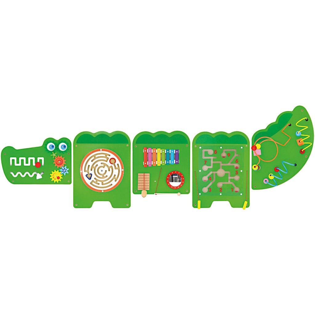 Parete da gioco con motivo coccodrillo VIGA , misura 187x61 cm, 1 pz [HOB-907701]