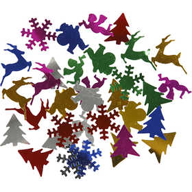 Lustrini, misura 15 mm, colori metallici, 250 g/ 1 conf. [HOB-61860]