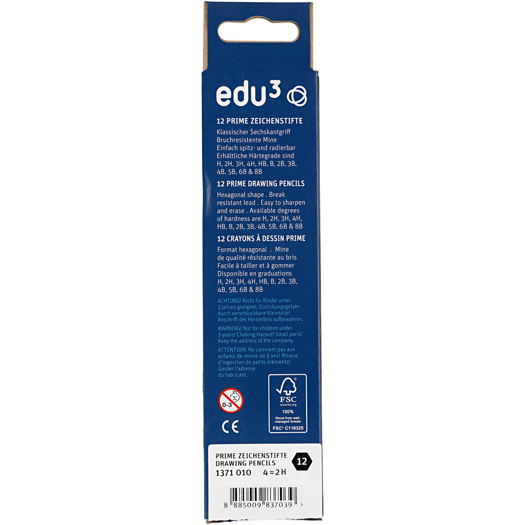 Matita da Disegno edu, 2H, 12 pz/ 1 conf. [HOB-620173]