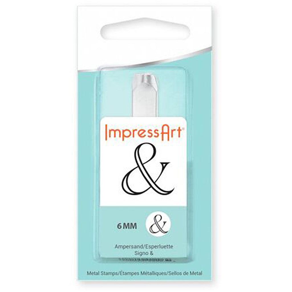 Timbro per embossing, &, L: 65 mm, misura 6 mm, 1 pz [HOB-67575]