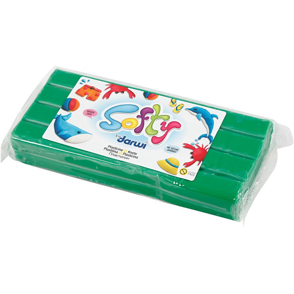 Pasta da Modellare Morbida, verde, 500 g/ 1 conf. [HOB-680464]