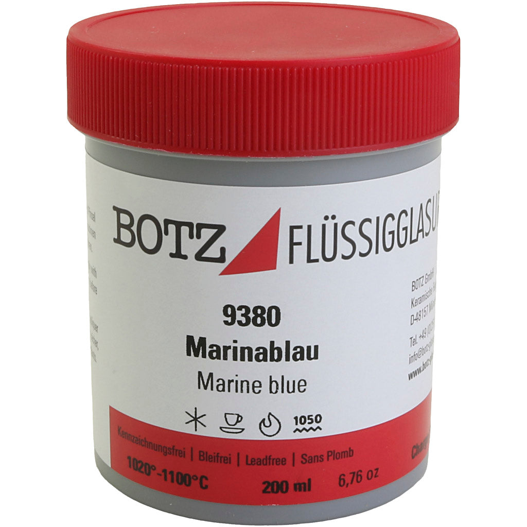 Glaze for clay, blue, 200 ml/ 1 tub