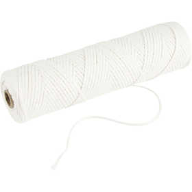 Stoppino , Adatto per candele a immersione (dia. 15-22 mm) e candele stampate (dia. 40-60 mm) , 100 g, 50 m/ 1 rot. [HOB-73318]