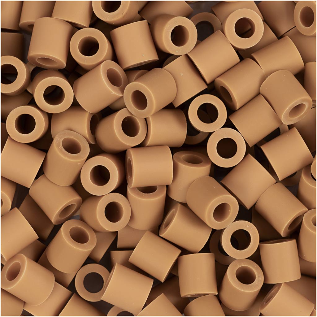 Perline NABBI BioBeads, misura 5x5 mm, misura buco 2,5 mm, medium, caramel, 1000 pz/ 1 conf. [HOB-9067641]