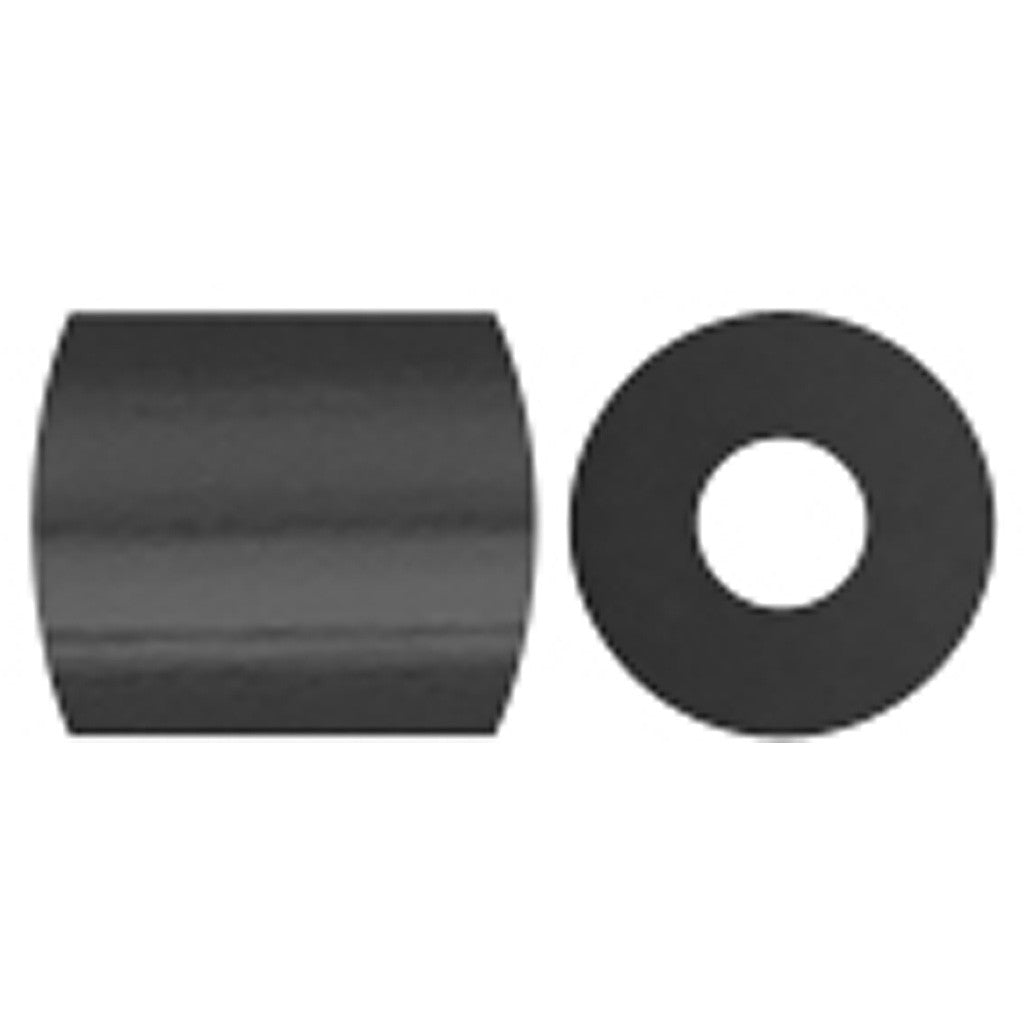 Perline a tubetto, misura 5x5 mm, misura buco 2,5 mm, medium, nero (32220), 1100 pz/ 1 conf. [HOB-751010]