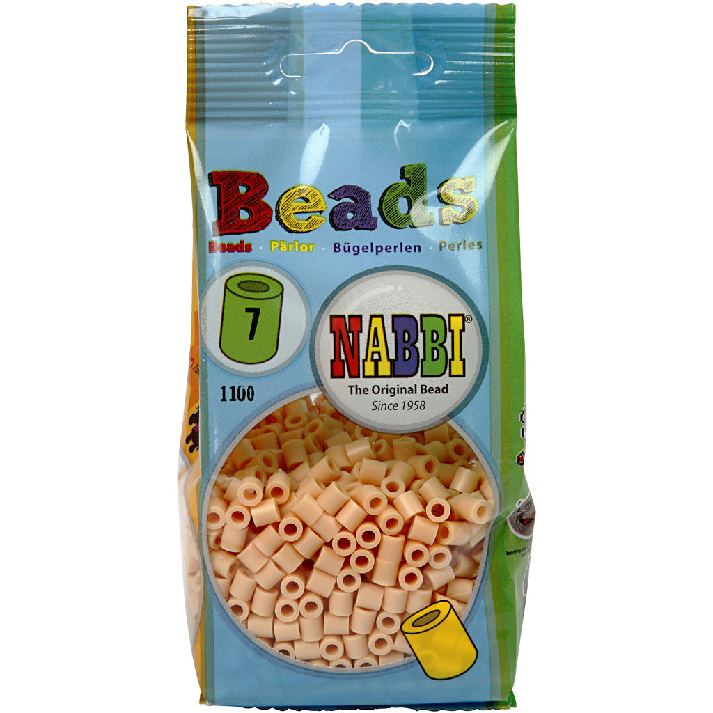 Perline a tubetto, misura 5x5 mm, misura buco 2,5 mm, medium, rosa chiaro (32228), 1100 pz/ 1 conf. [HOB-751070]