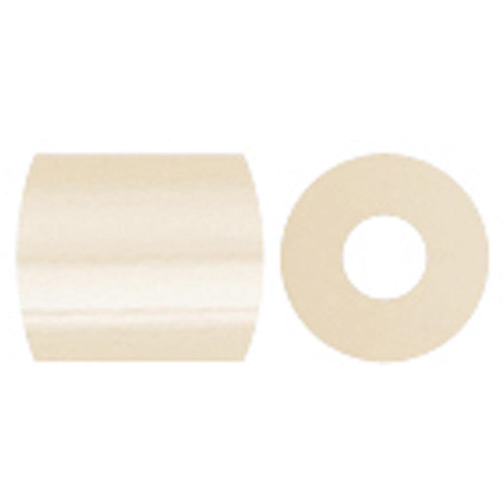 Perline a tubetto, misura 5x5 mm, misura buco 2,5 mm, medium, beige chiaro (32251), 6000 pz/ 1 conf. [HOB-751121]