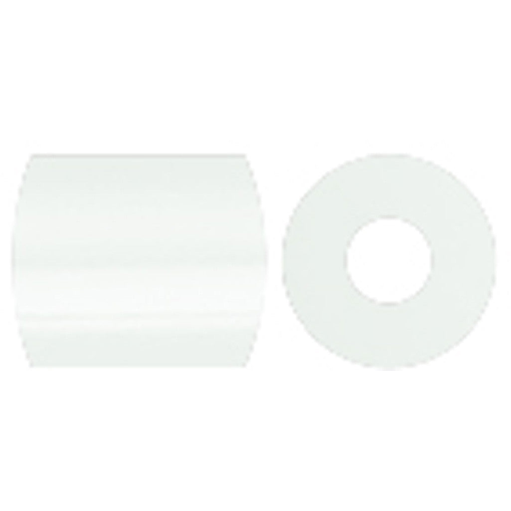 Perline a tubetto, misura 5x5 mm, misura buco 2,5 mm, medium, bianco (32221), 1100 pz/ 1 conf. [HOB-751150]