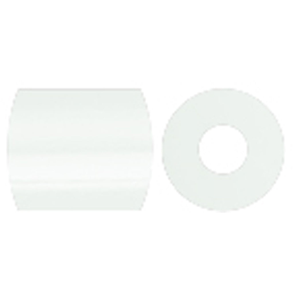 Perline a tubetto, misura 5x5 mm, misura buco 2,5 mm, medium, bianco (32221), 6000 pz/ 1 conf. [HOB-751151]