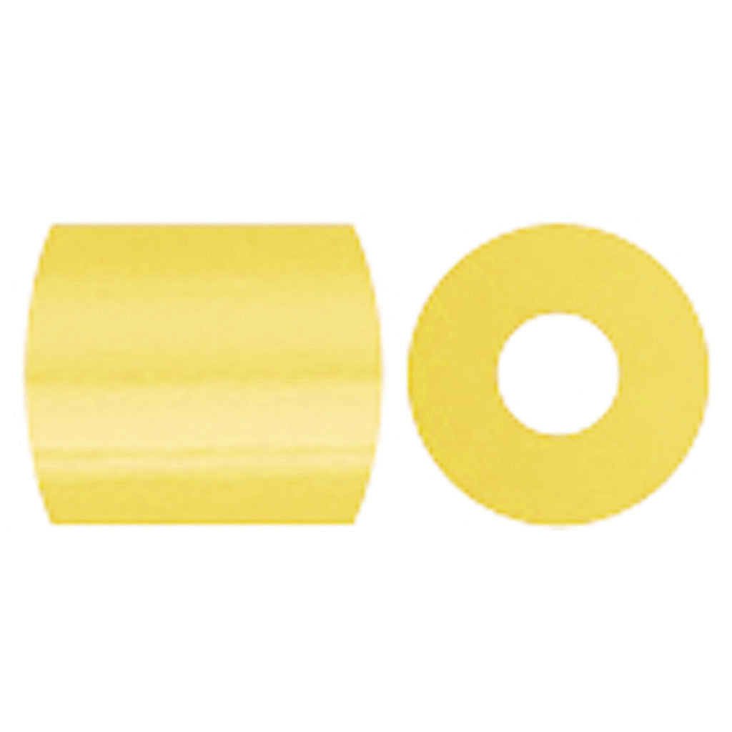 Perline a tubetto, misura 5x5 mm, misura buco 2,5 mm, medium, giallo pastello (32244), 6000 pz/ 1 conf. [HOB-751161]
