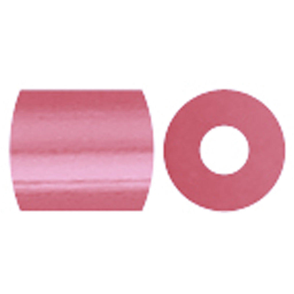 Perline a tubetto, misura 5x5 mm, misura buco 2,5 mm, medium, rosato madreperlato (32259), 6000 pz/ 1 conf. [HOB-751261]
