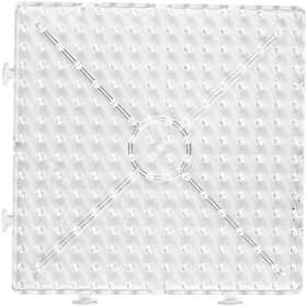 Pannello a pioli, quadrato grande, misura 15x15 cm, JUMBO, trasparente, 1 pz [HOB-75322]