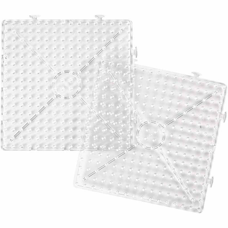 Pannello a pioli, quadrato grande, misura 15x15 cm, JUMBO, trasparente, 1 pz [HOB-75322]