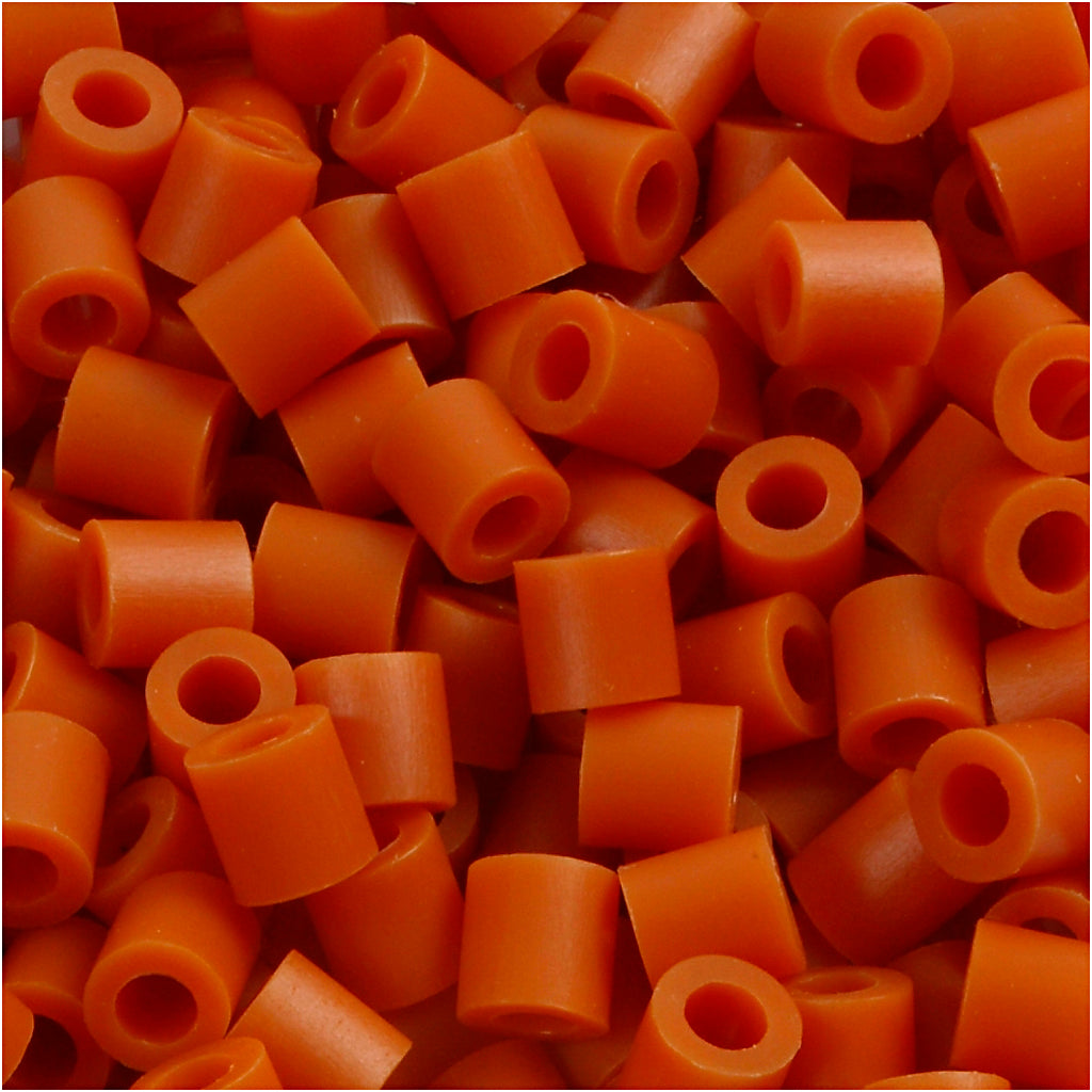 PhotoPearls, size 5x5 mm, hole size 2,5 mm, medium, redbrown (5), 1100 pc