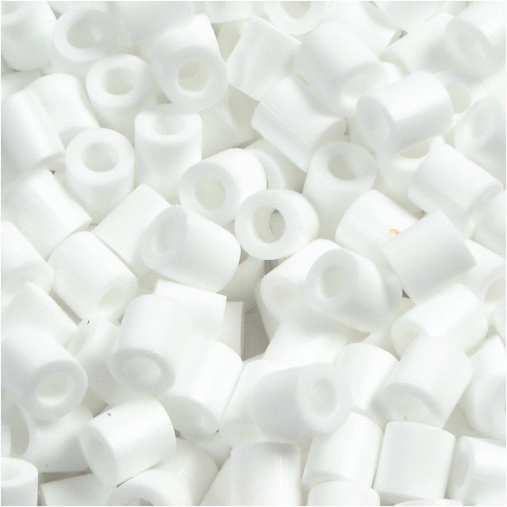 PhotoPearls, misura 5x5 mm, misura buco 2,5 mm, medium, bianco (15), 6000 pz/ 1 conf. [HOB-75515]