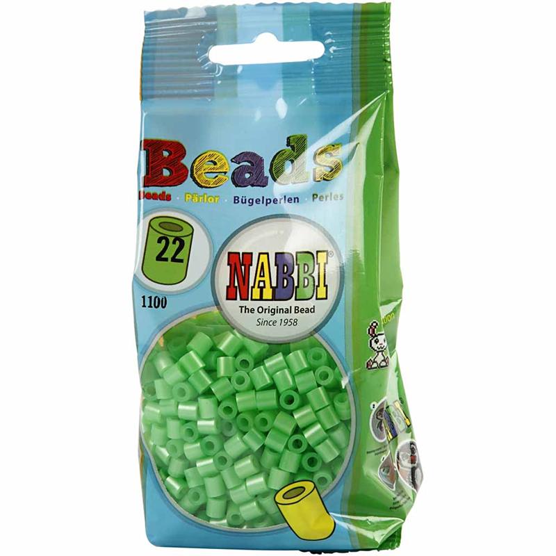 PhotoPearls, misura 5x5 mm, misura buco 2,5 mm, medium, verde madreperlato (22), 1100 pz/ 1 conf. [HOB-755220]