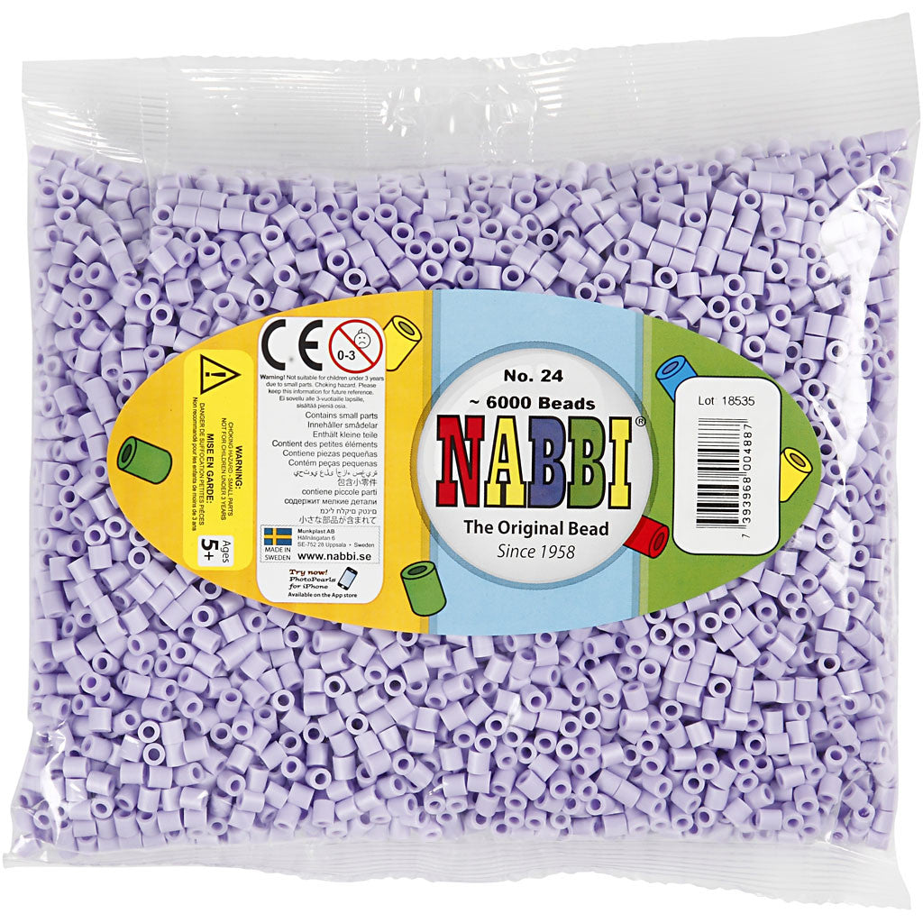 PhotoPearls, misura 5x5 mm, misura buco 2,5 mm, medium, syren (24), 6000 pz/ 1 conf. [HOB-75524]