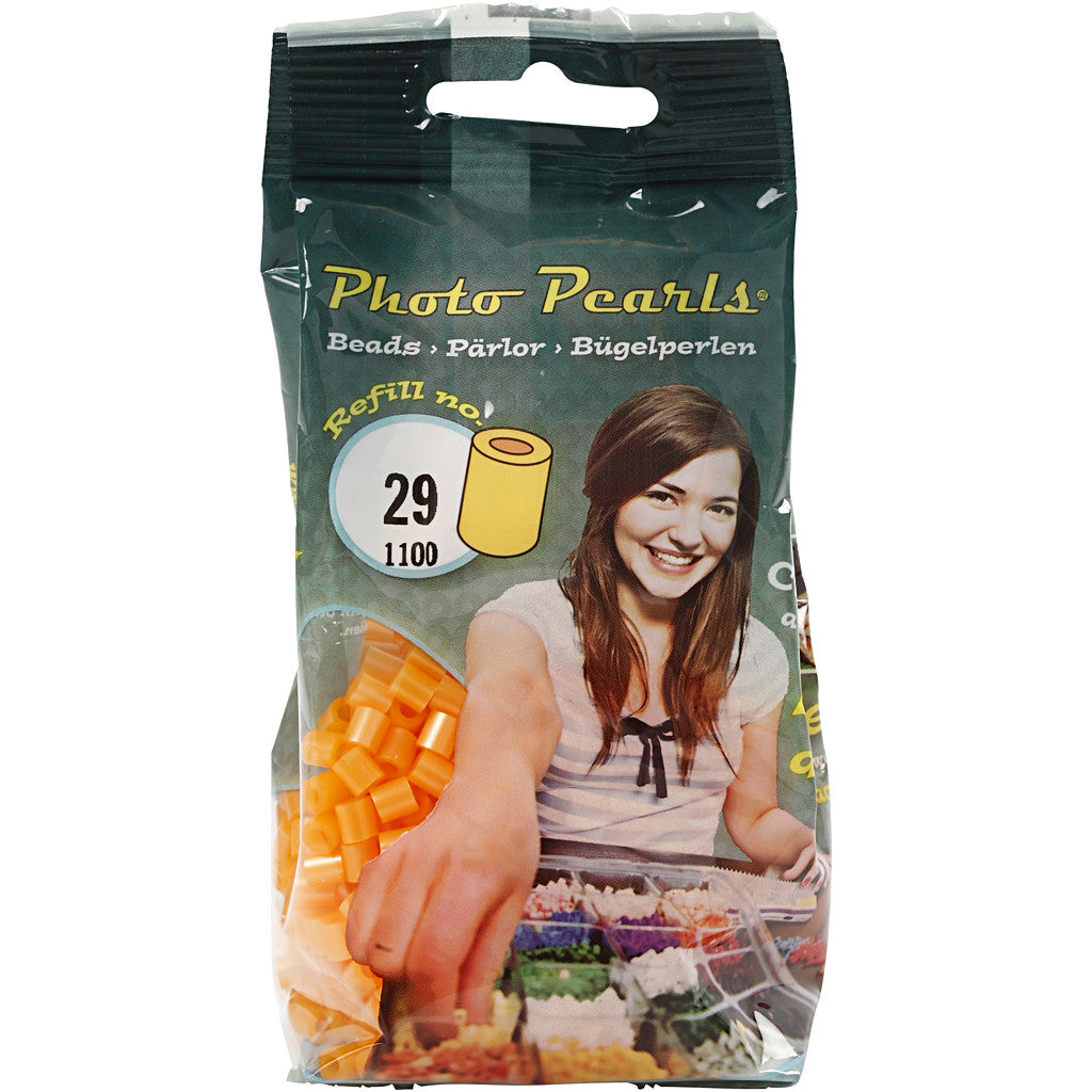 PhotoPearls, misura 5x5 mm, misura buco 2,5 mm, medium, albicocca (29), 1100 pz/ 1 conf. [HOB-755290]